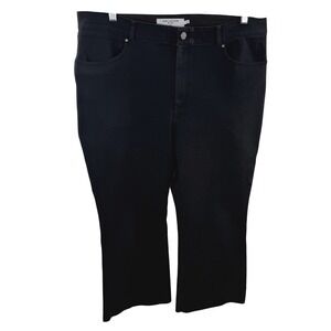 MM LaFleur Cropped Pants Women's Size 16 Black Stretch Office Work Career Chic